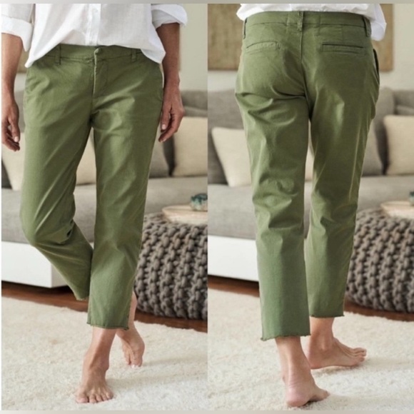 Frank & Eileen Pants - Frank & Eileen Wicklow The Italian Chino Green, size 8